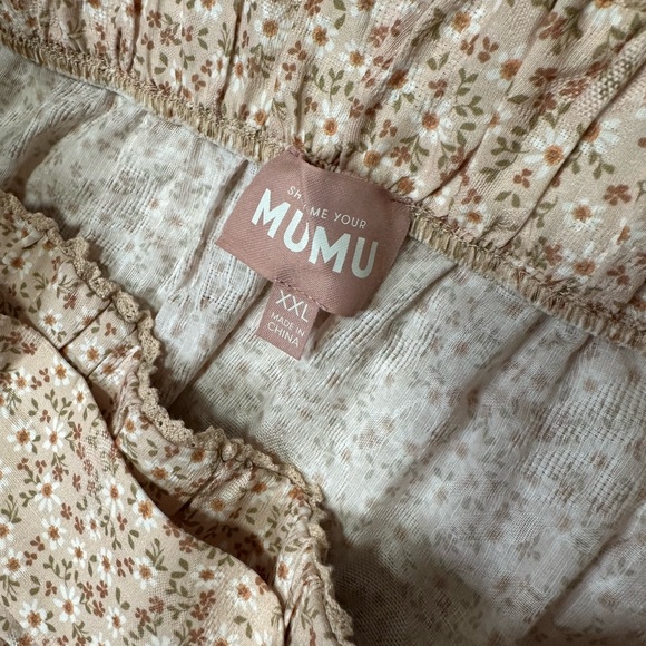 SHOW ME YOUR MUMU Miley Midi Skirt Cream Size Floral XXL - Picture 7 of 9